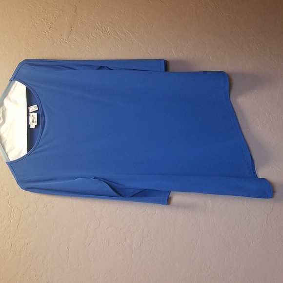 WESTBOUND Sz S Royal Blue 3/4 Sleeve w/ Handkerchief Hem EUC. CL# 98 - Picture 1 of 6